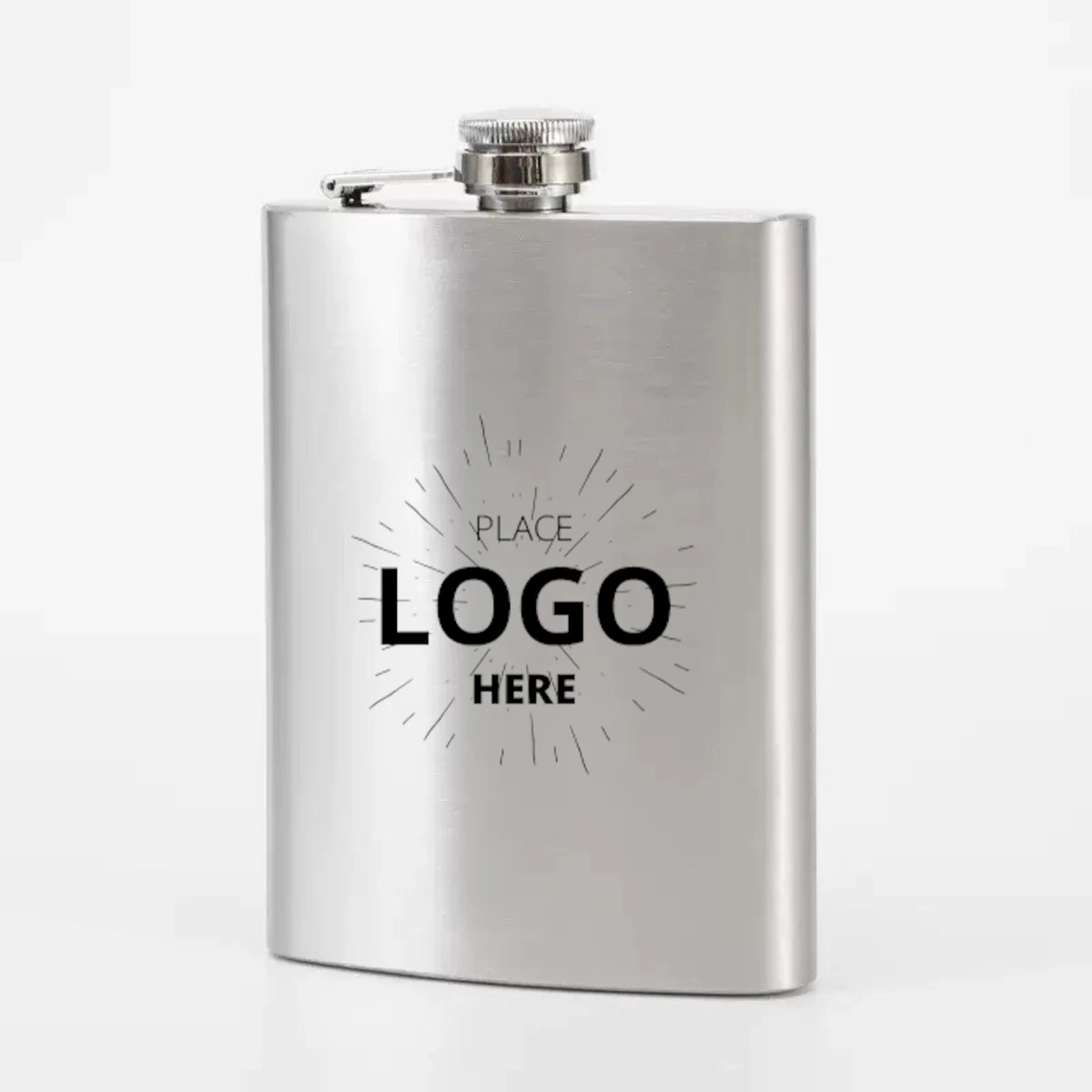 8oz Stainless Steel Hip Flask For Liquor, custom bottle opener with logo imprint 1