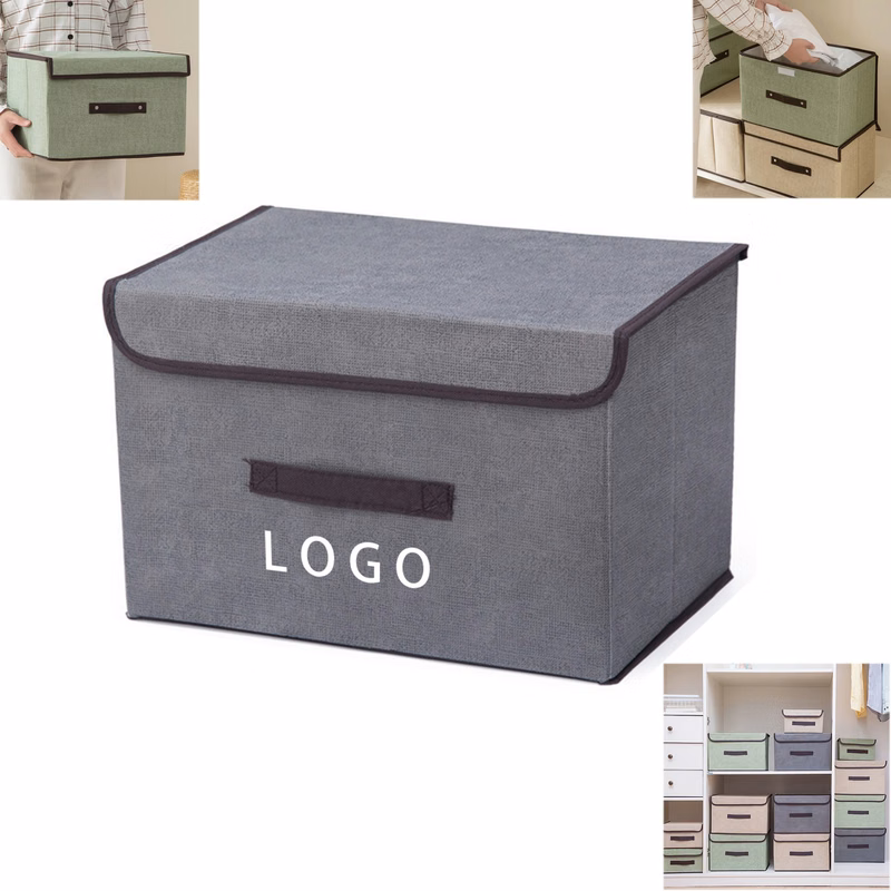 Collapsible Stackable Storage Bins With Lids