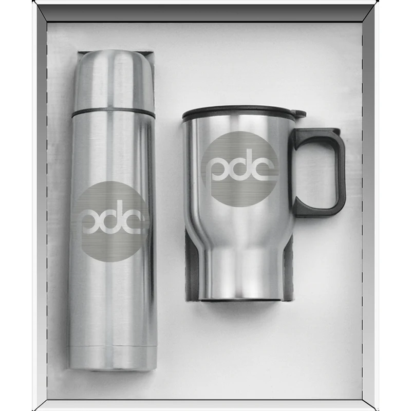 Two Piece Stainless Steel Set - Laser Etched 1