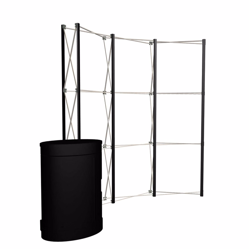 8' Curved Show 'N Rise Floor Display Hardware