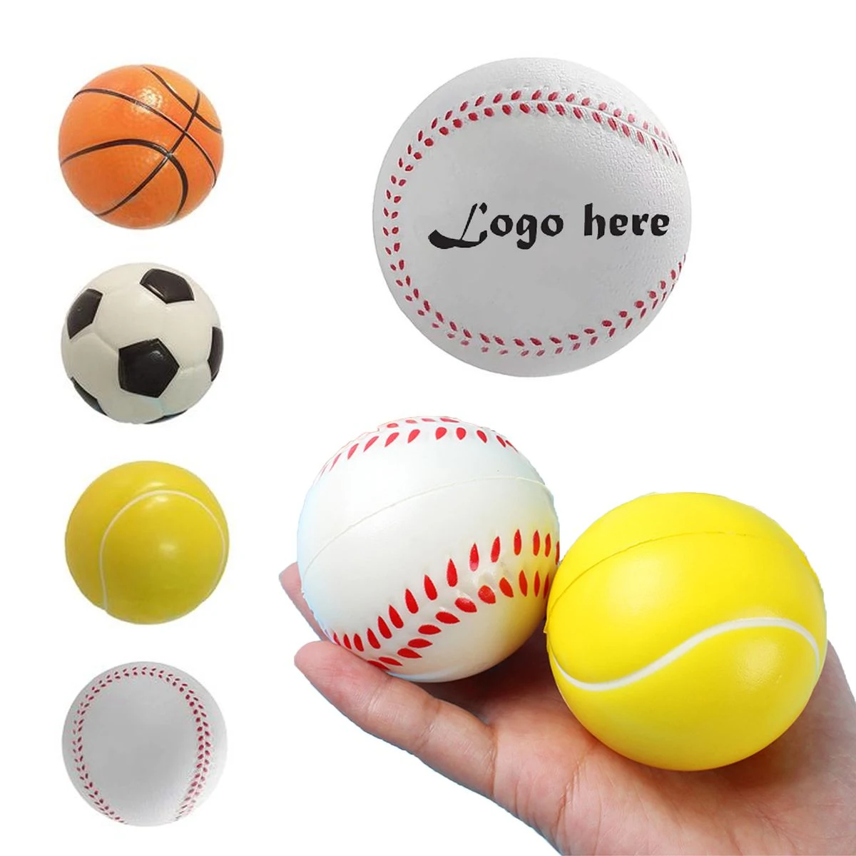 Mini Foam Athletic Stress Reliever Hand Grip Ball 1