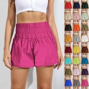 Elastic High Waist Quick Dry Workout Shorts 1