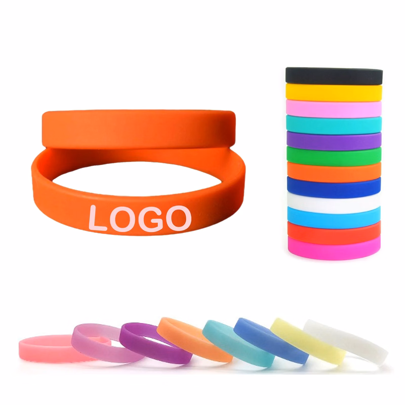 Silicone Wristbands Rubber Bracelet MOQ 50Pcs