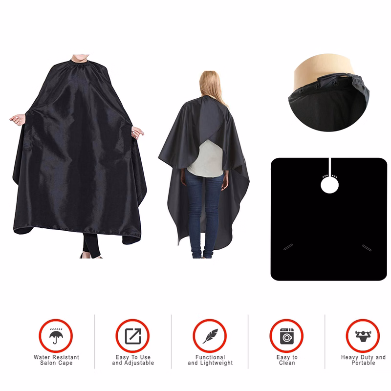 Hair Salon Nylon Cape with Snap Closure
