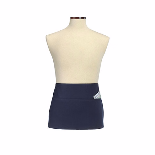 Navy Three-Section Pocket Waist Apron