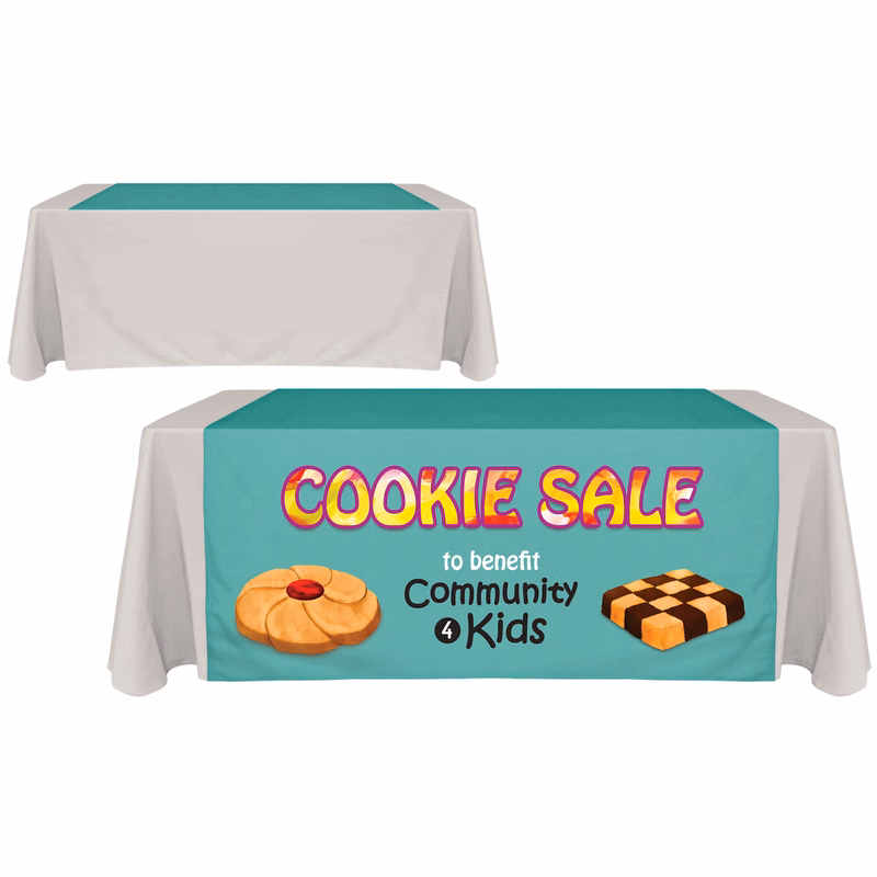 60" x 60" Knit Polyester Custom Table Runner