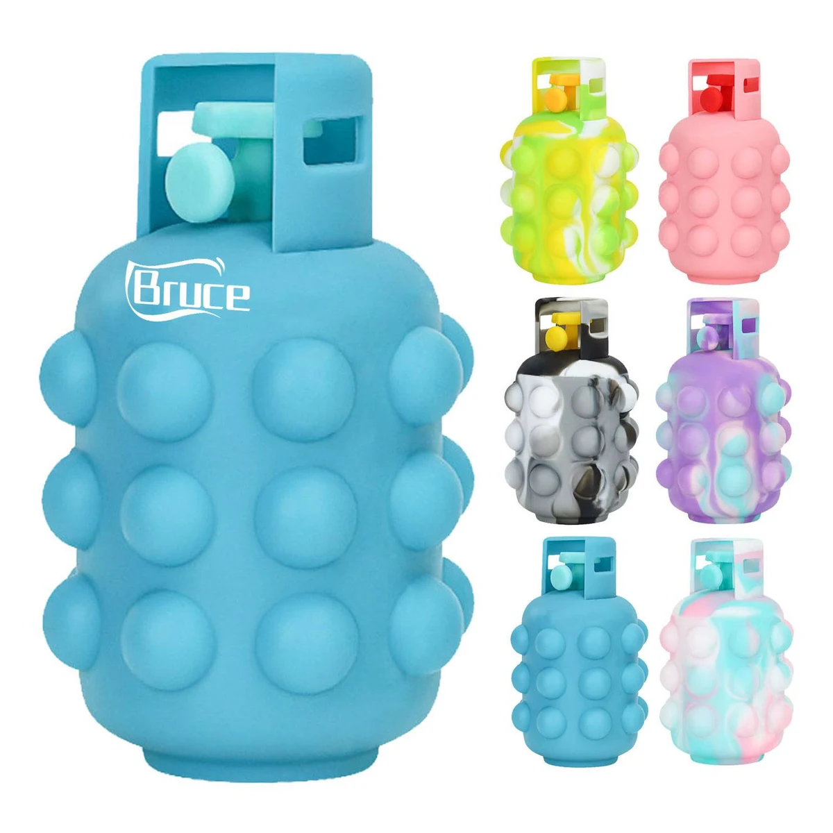 Gas Tank Shaped Push Pop Bubble Stress Ball Fidget Toy 1