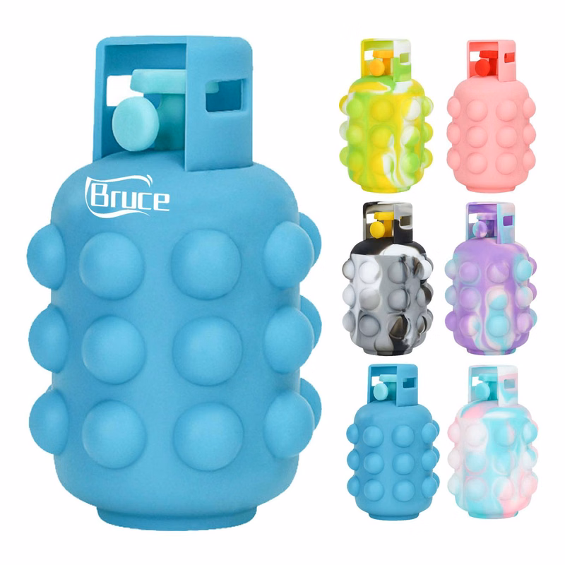 Gas Tank Shaped Push Pop Bubble Stress Ball Fidget Toy