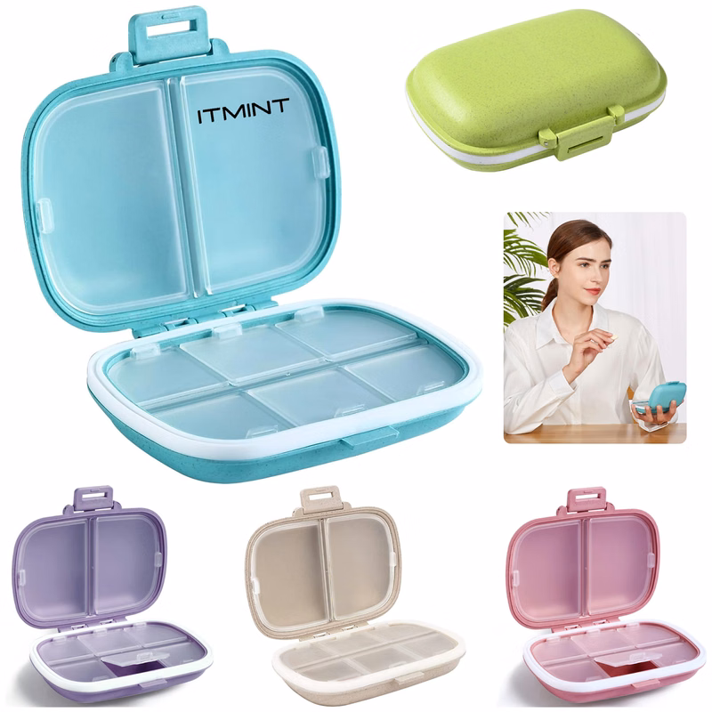 8-compartment Portable Pill Box