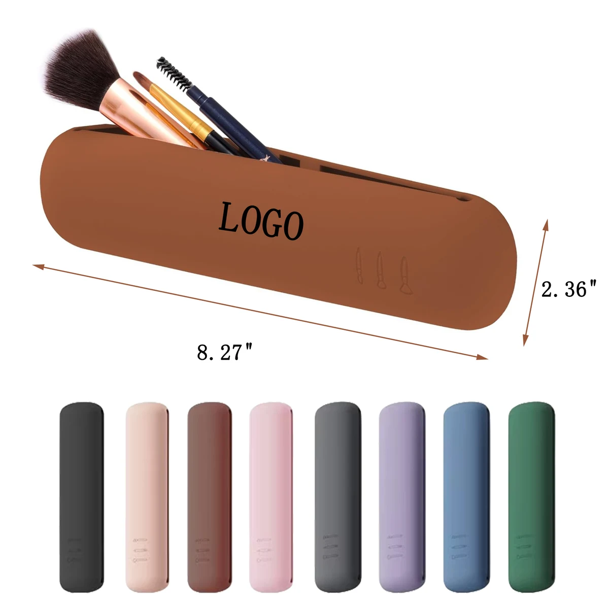Easy Clean Cosmetic Brush Organizer 1