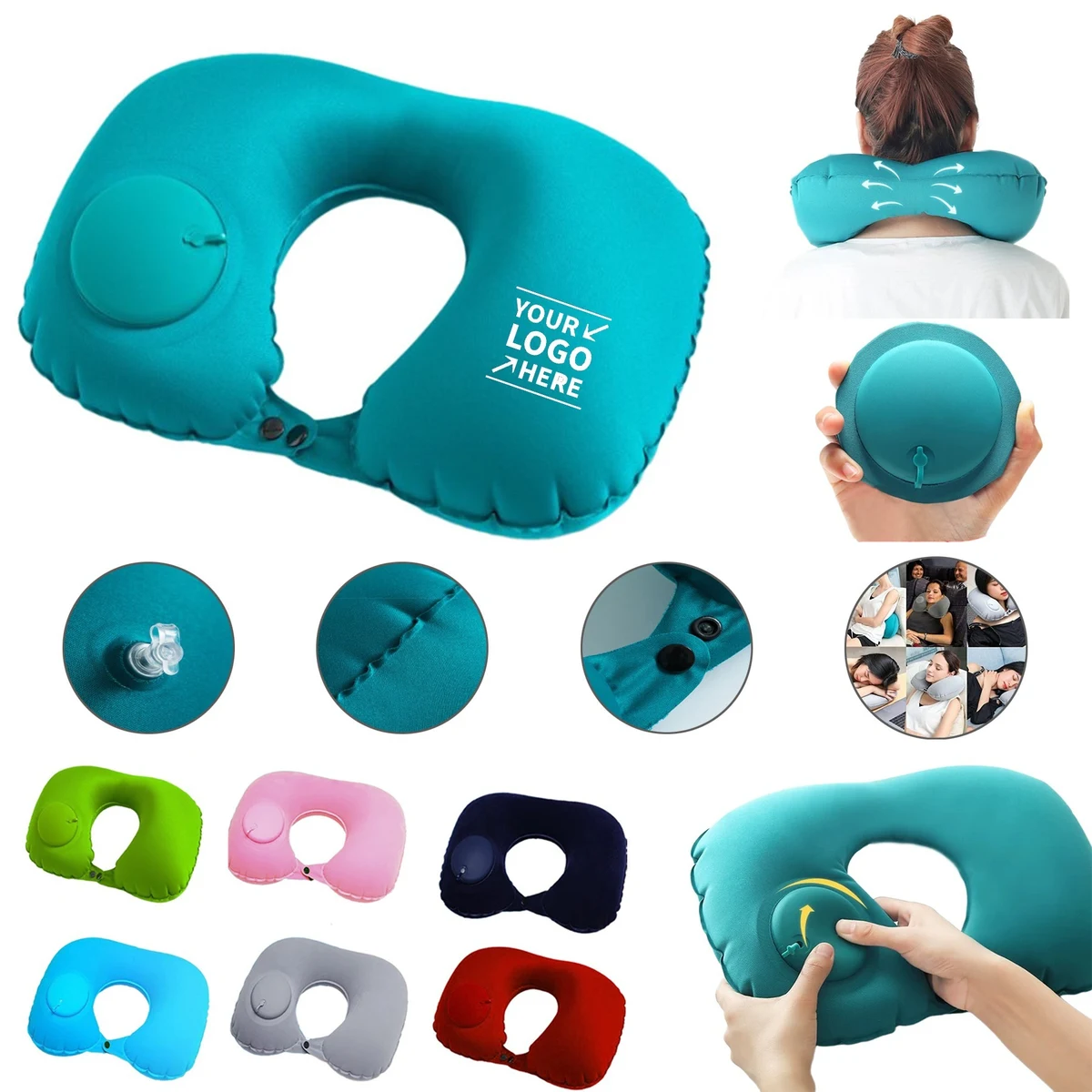 Inflatable U Shape Neck Pillows 1