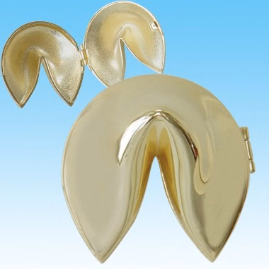 GOLD PLATED ZINC ALLOY FORTUNE COOKIE