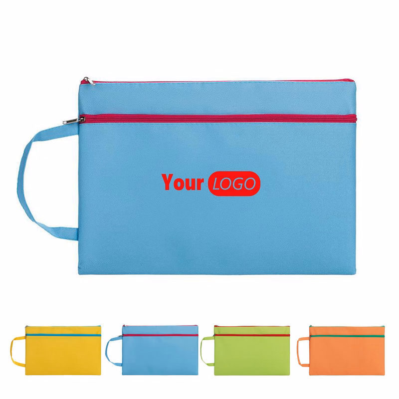 Zipper Document Bag with Handle