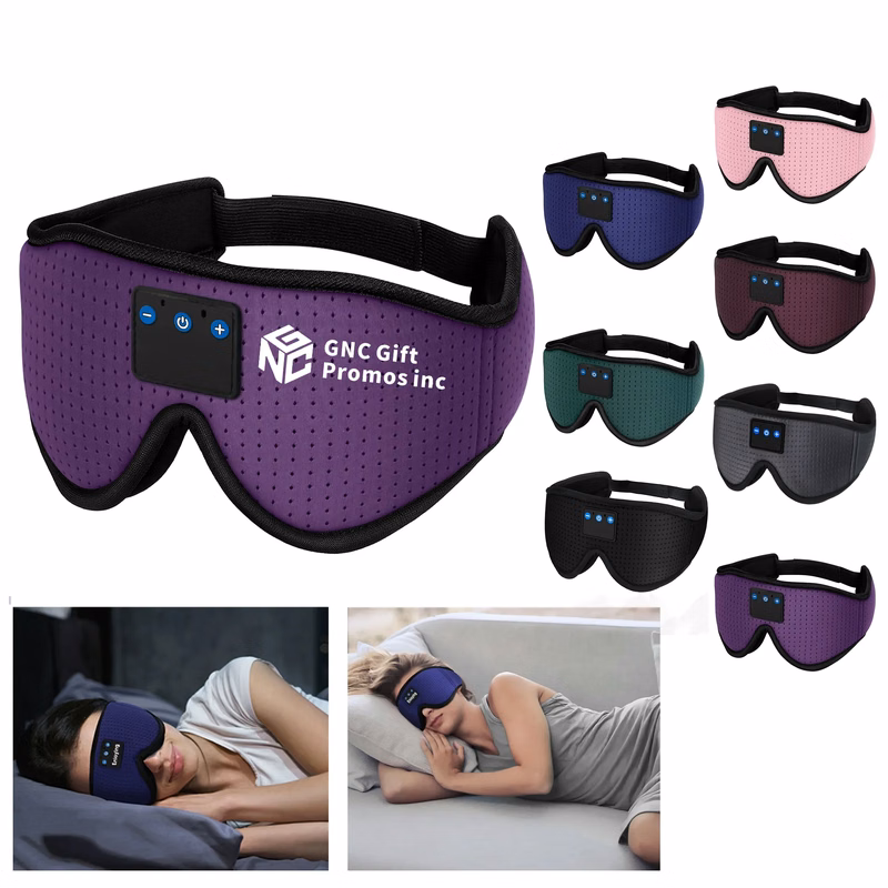 Smart Light-Shielding Eye Mask with 3D Music & Bluetooth 5.4