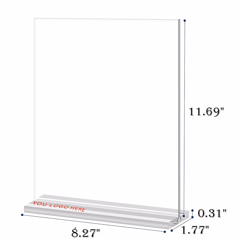 Acrylic Sign Holder 8.5 X 11 inchs