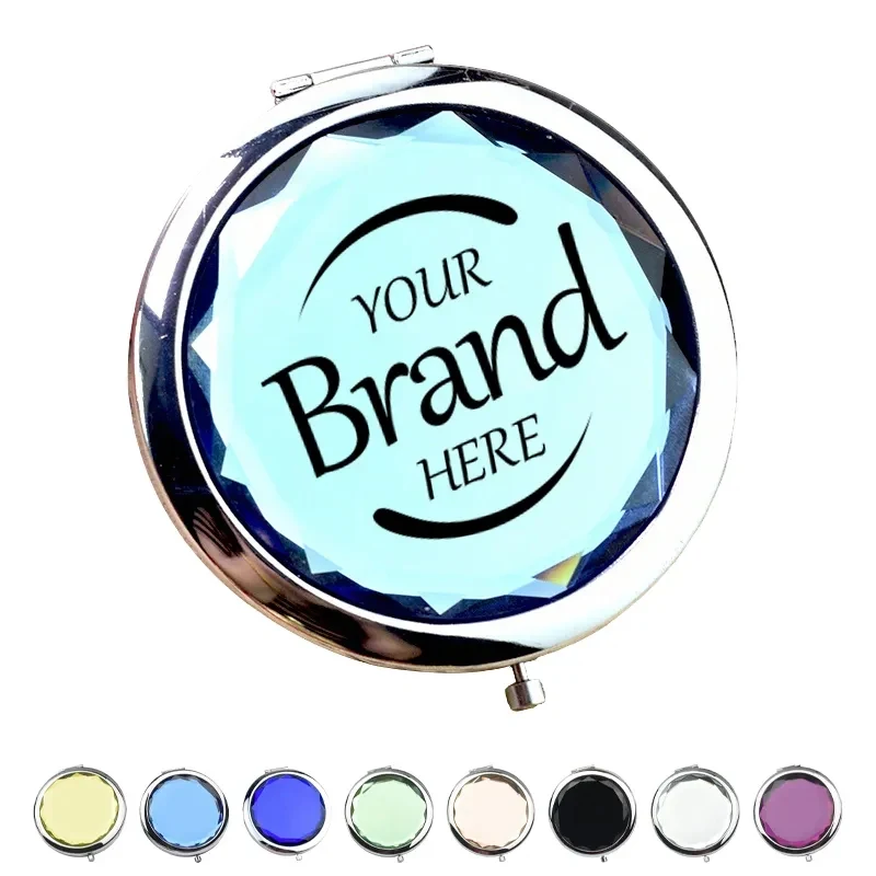 Pocket Crystal Cosmetic Compact Mirror 1