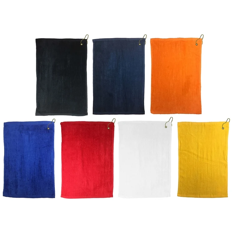 11" x 17" Golf Towel with Grommet and Hook 1