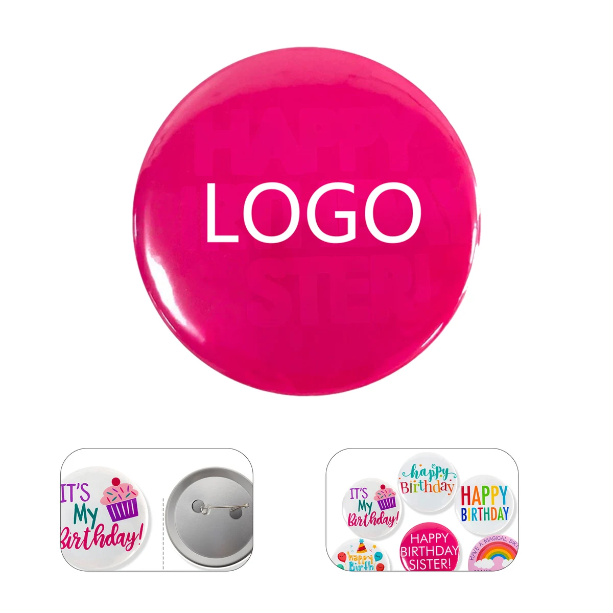 Customized Round Button Badges 1