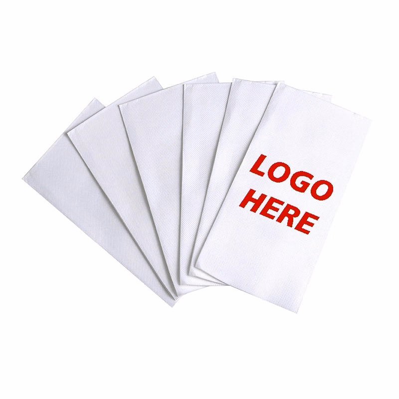 Custom Disposable 2-Ply White Dinner Napkins