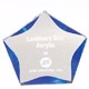 7 Inch Clear / Blue Luminary Star Acrylic Trophy