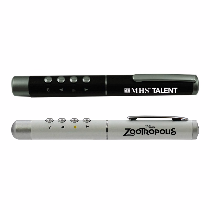 Wireless Presentation Remote with Red Laser Pointer and Blank Screen Control