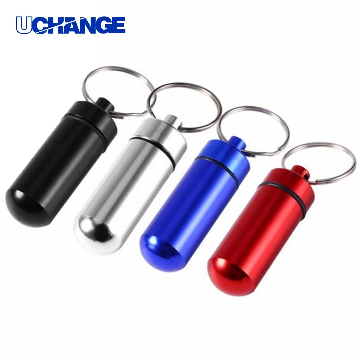 Waterproof Keychain Pill Container Case 1