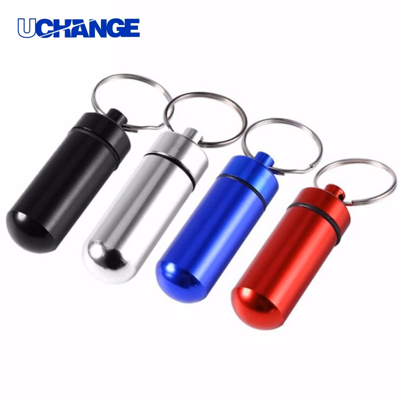Waterproof Keychain Pill Container Case