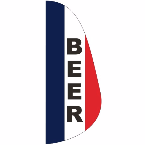 "BEER" 3' x 8' Message Feather Flag