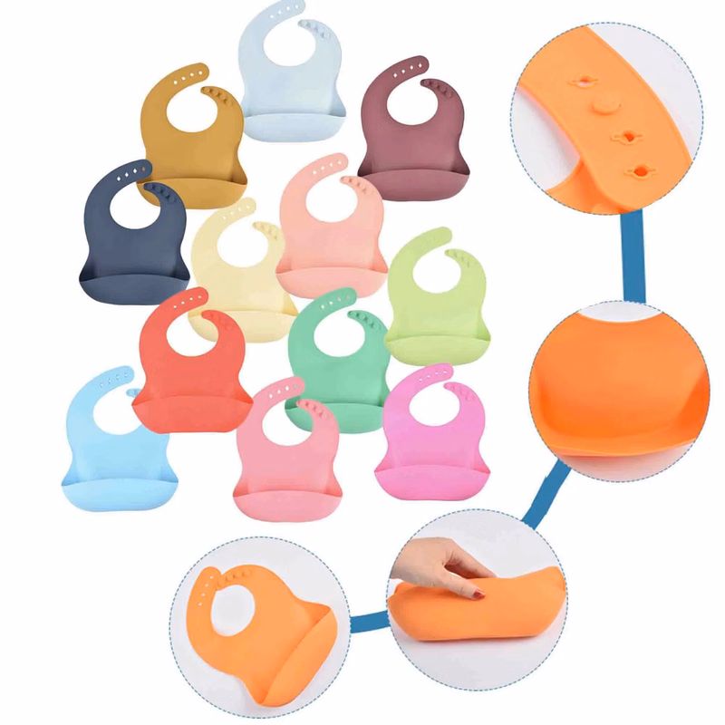 Silicone Waterproof Baby Bib