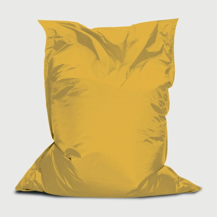 Branded Bean™bag Chair, Stock Yellow with Ultimate Pebbles - 3'W x 4.4'H