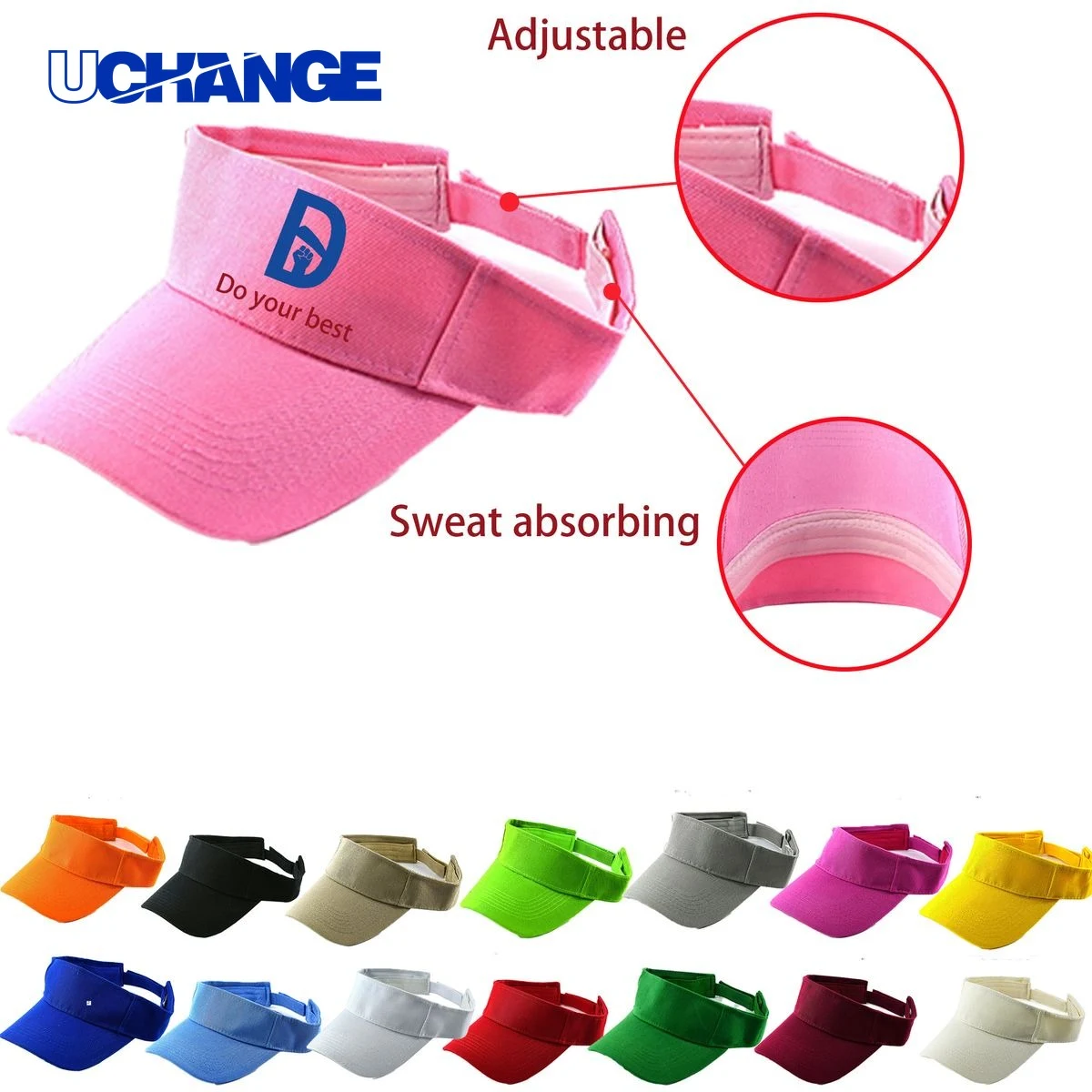 Full Color Sun Visor Hat 1