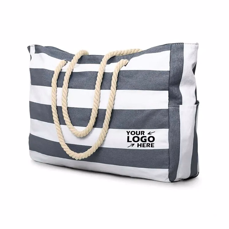 Beach Waterproof Tote Bag with Zipper Design