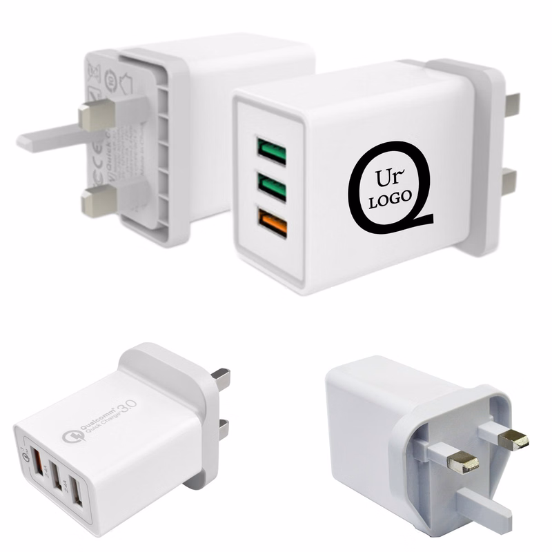 British Standard Three-Port Plug Usb Charger