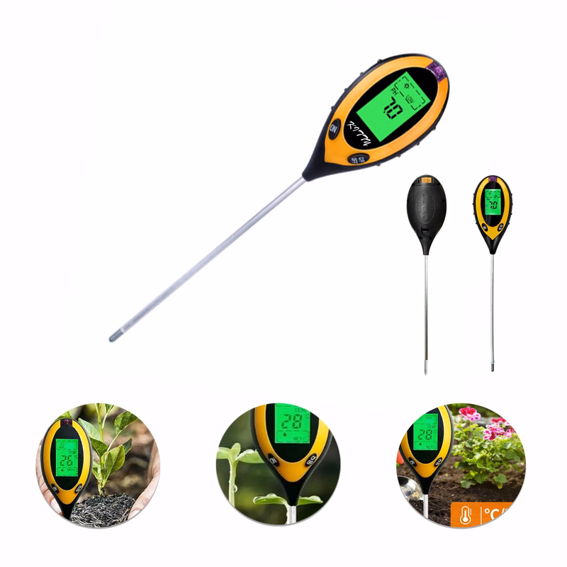 4-in-1 digital soil moisture tester