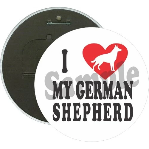I Heart My German Shepherd, Enthusiasts Button 1
