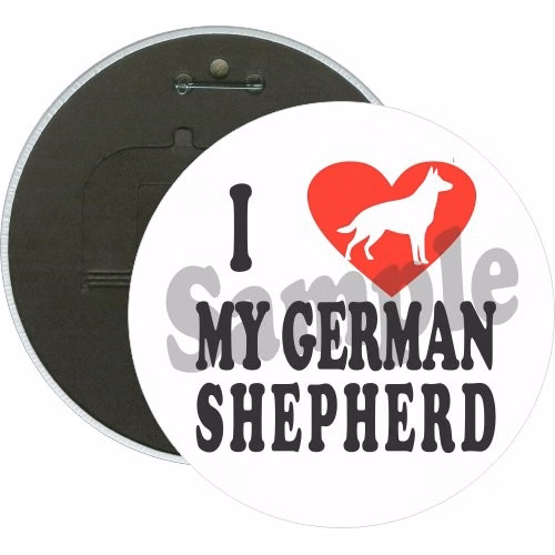 I Heart My German Shepherd, Enthusiasts Button