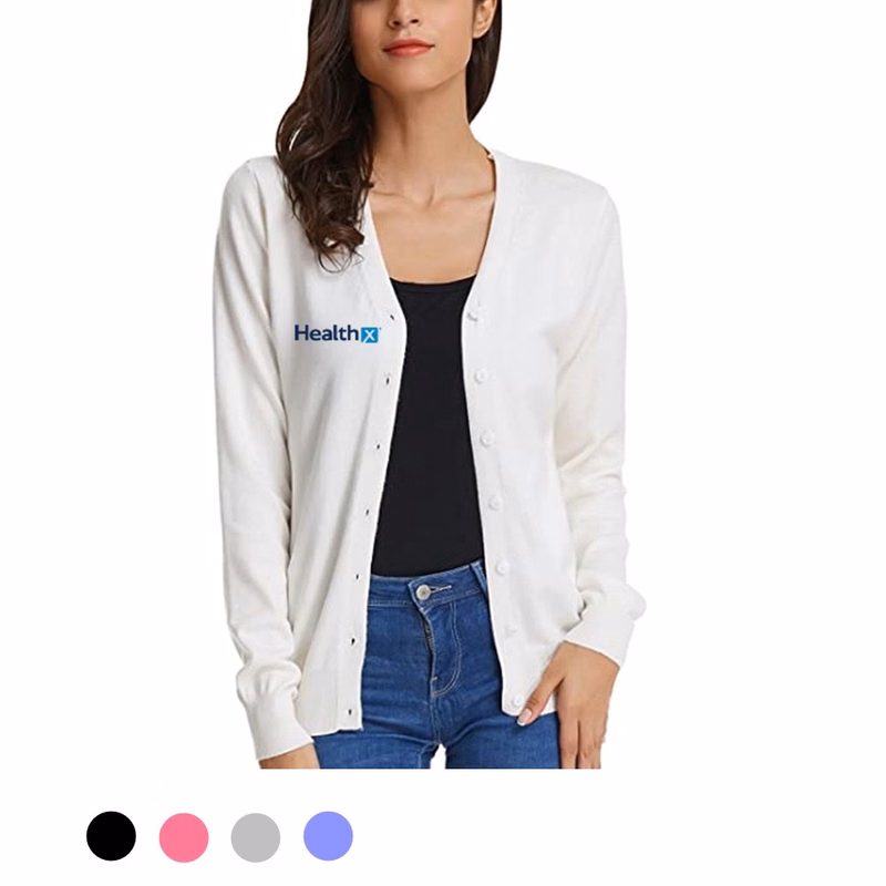V-Neck Cardigan Sweater