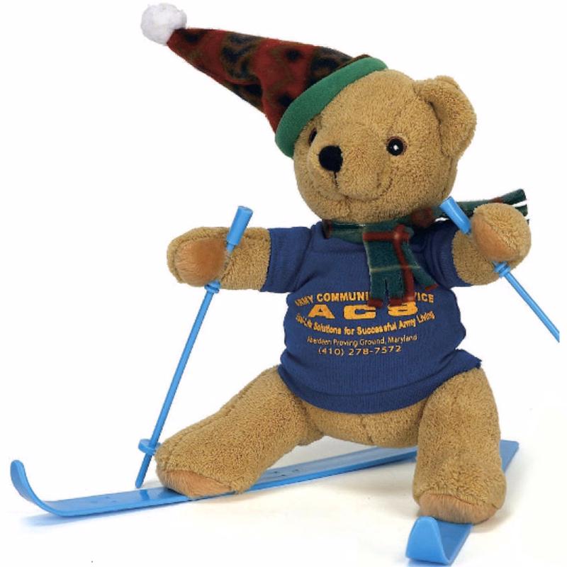 10" Ski Bear