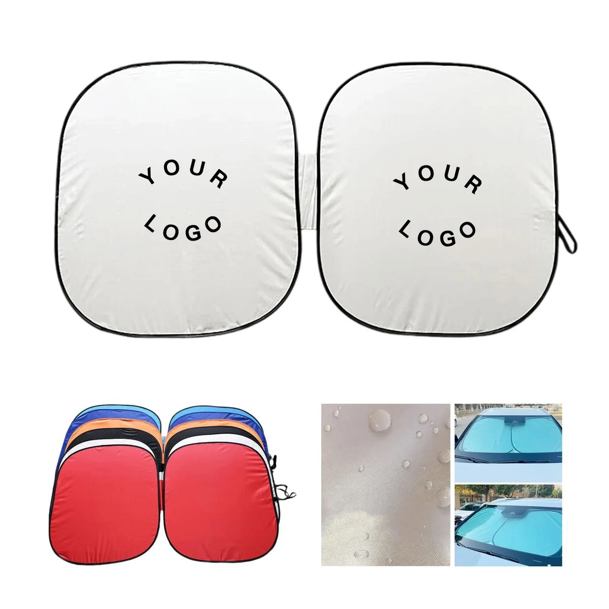 Custom Polyester Car Windshield Sun Shade 1