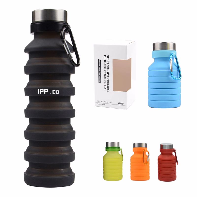 Collapsible Water Bottle BPA Free Sports Travel Portable