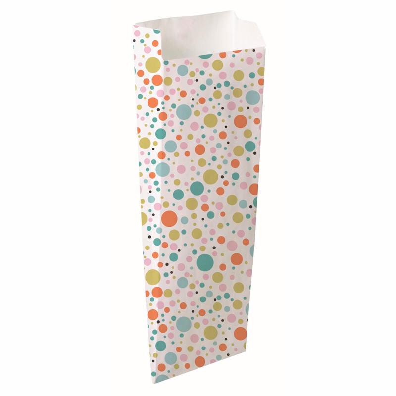 Digital Full Color 2-Sided Scatter Print Paper Bag (5" x 12" x 2")