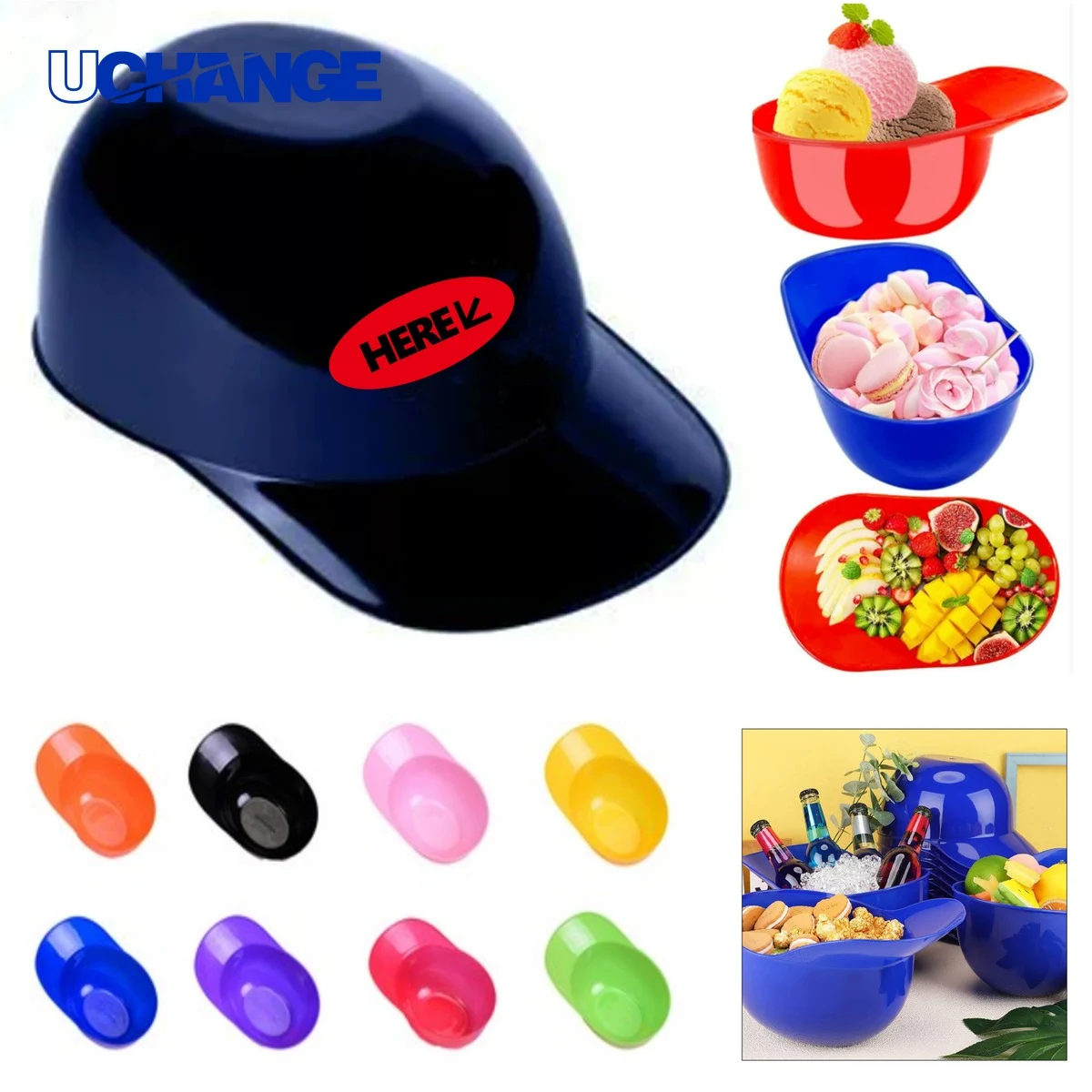 Baseball Cap Shape Ice Cream Bowl 8oz 1