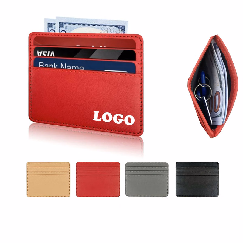 MOQ 5 pcs Synthetic Leather Card Case