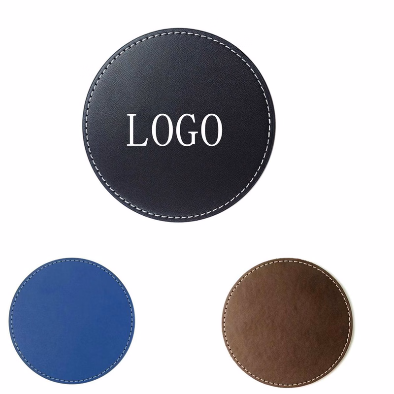 Pu Leather Drink Coaster for Hot Cups and Mugs