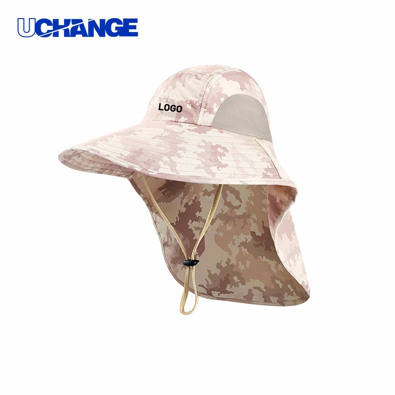 Wide Brim Fishing Sun Hat with Neck Flap