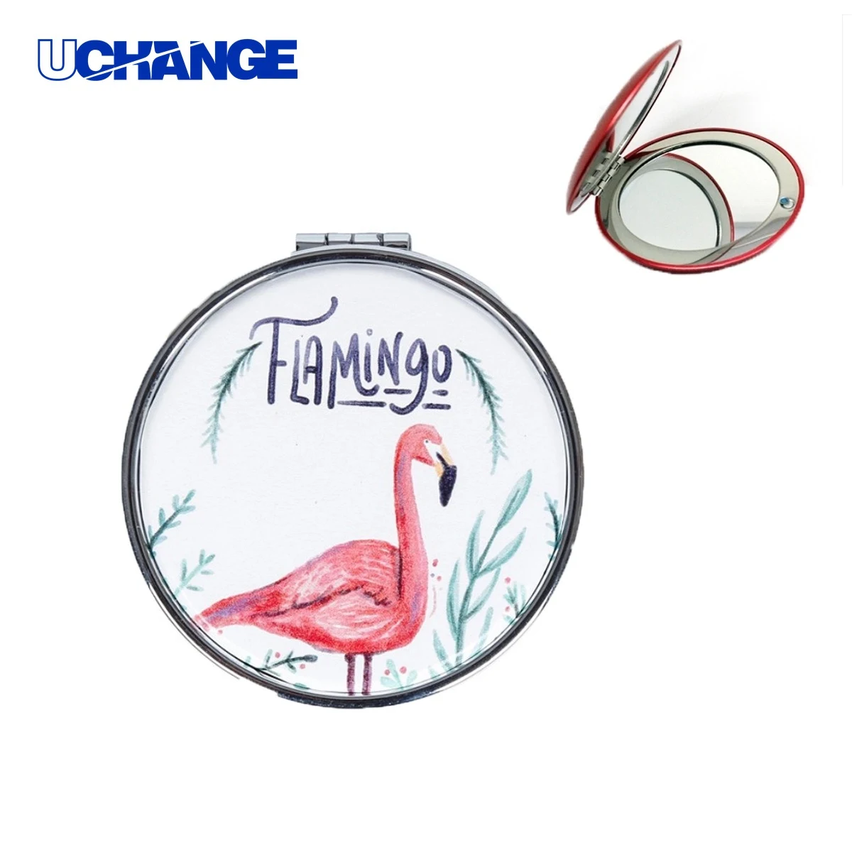 Full Color Flip Round Makeup Mirror 1