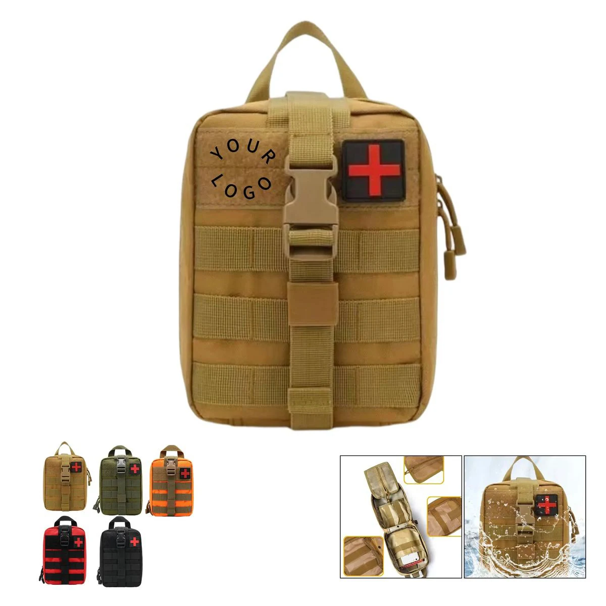 Durable 8x6 Inch First Aid Kit for Travel and Adventure 1