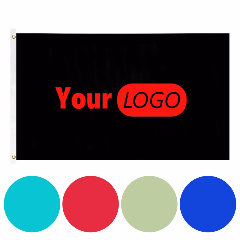 Microfiber Cloth Vivid Custom Flags With Your Logo