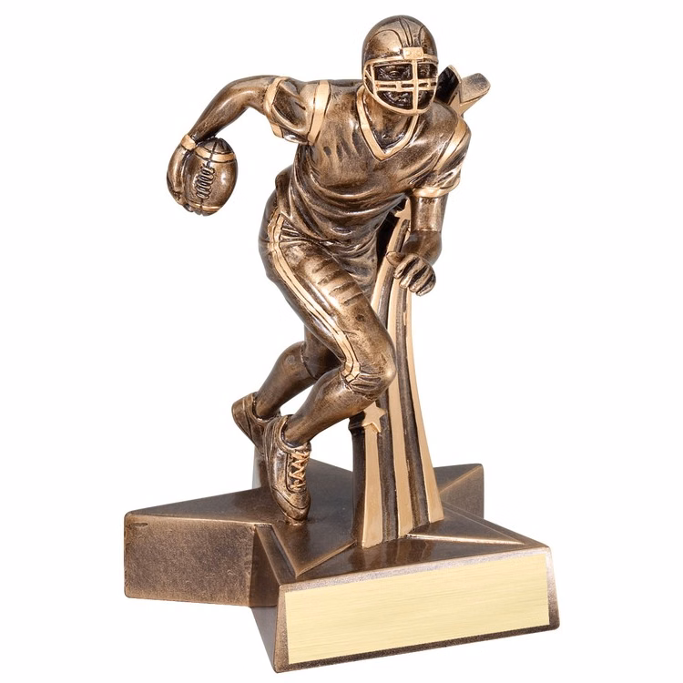 8 1/2" Tall Football Superstar Resin Award