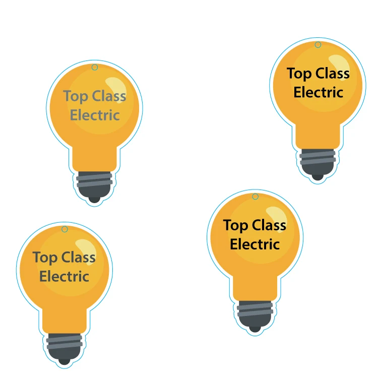 Light Bulb Shape Custom Air Fresheners - Top 10 Scents 1